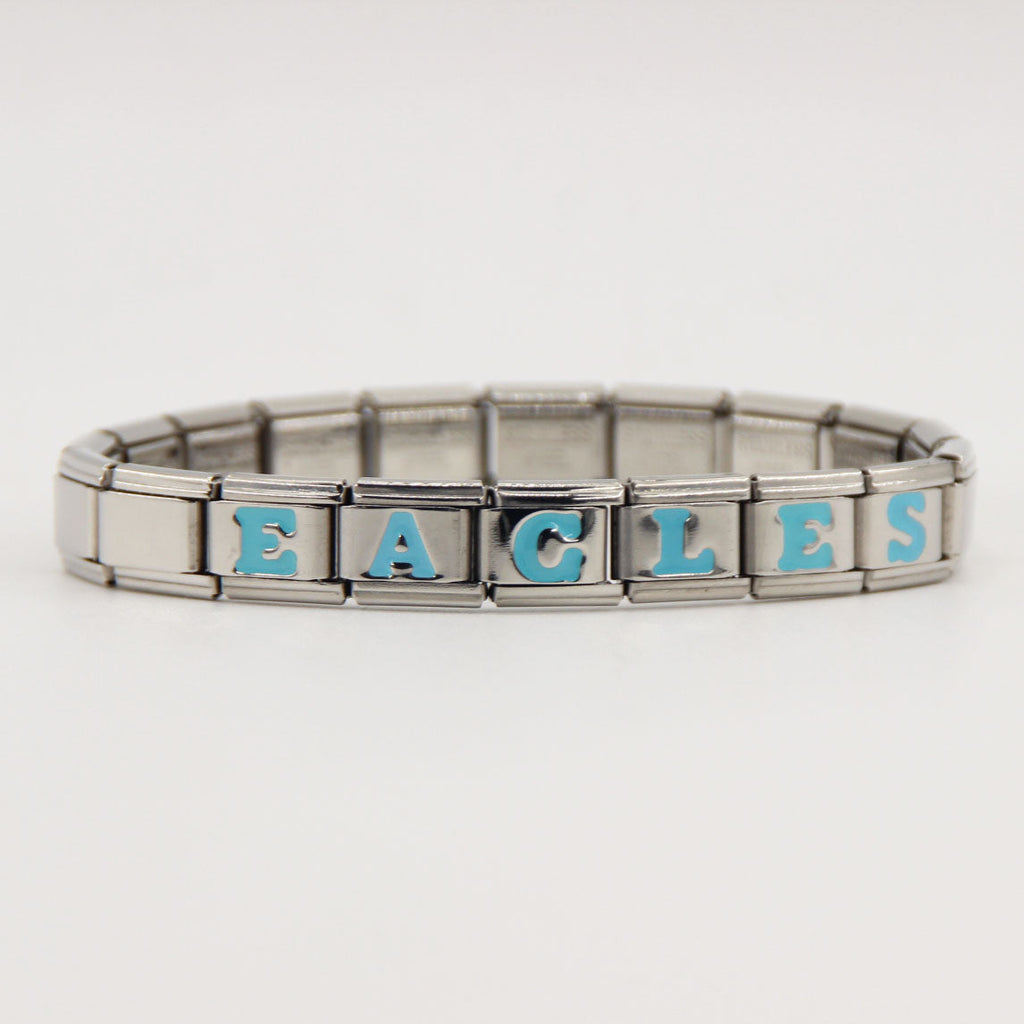 GO BIRDS  Italian Charm Bracelet -Game Day & Special Gift for Eagles Fans