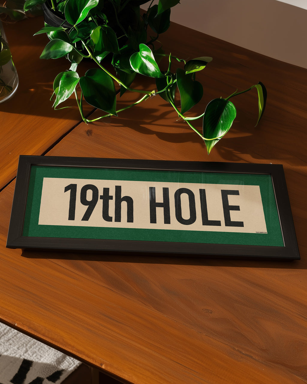 Framed 19th Hole Golf Art Scroll Print
