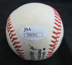 Shag Crawford MLB Umpire Autographed/Signed Rawlings Baseball JSA 130816