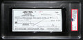 Johnny Unitas Signed 7/31/02 Check PSA/DNA MINT 9 188668