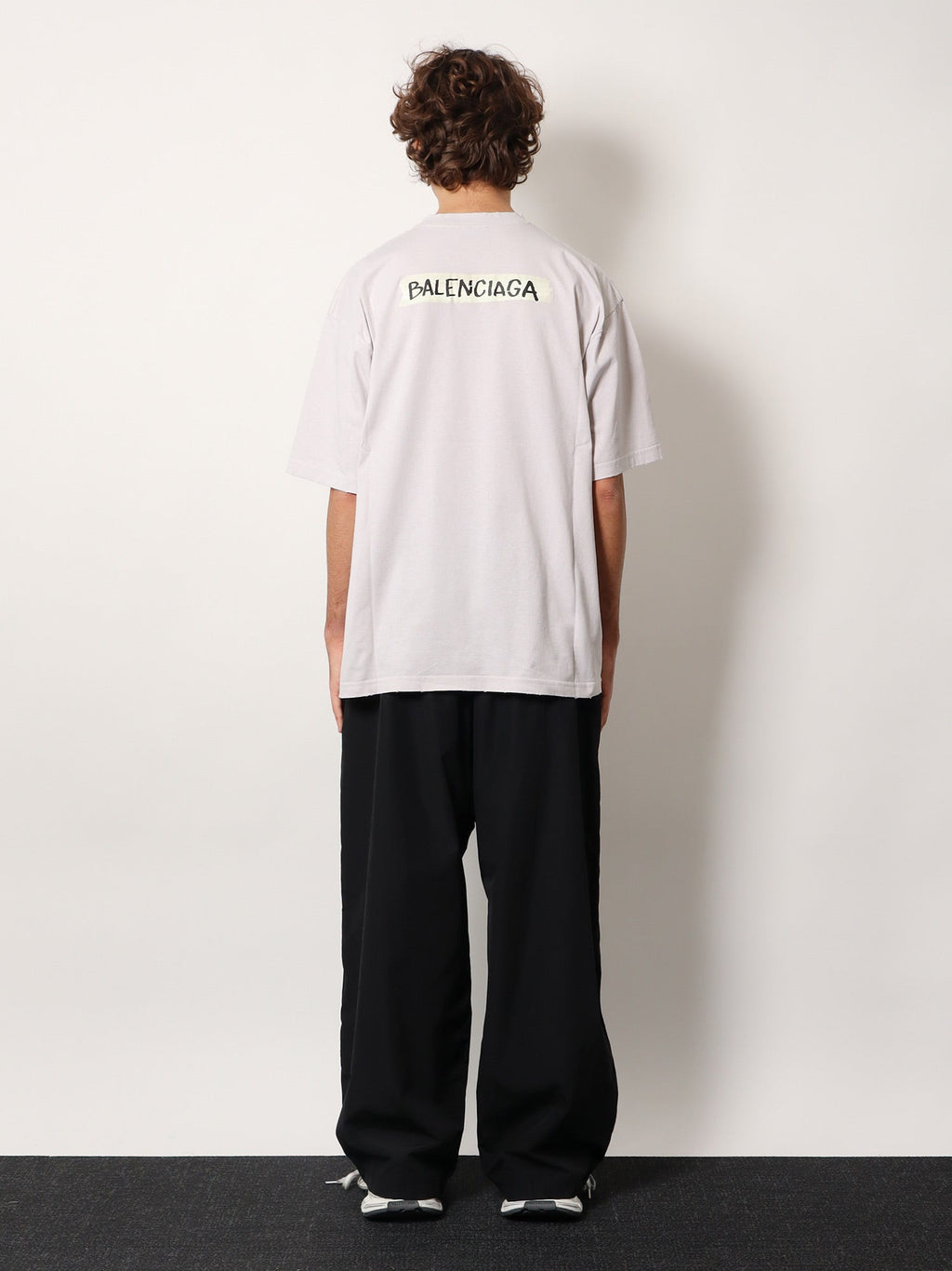 Balenciaga Grey Cotton T-Shirt