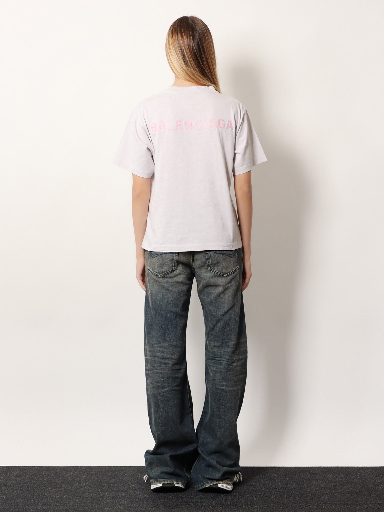 Balenciaga Grey Cotton T-Shirt