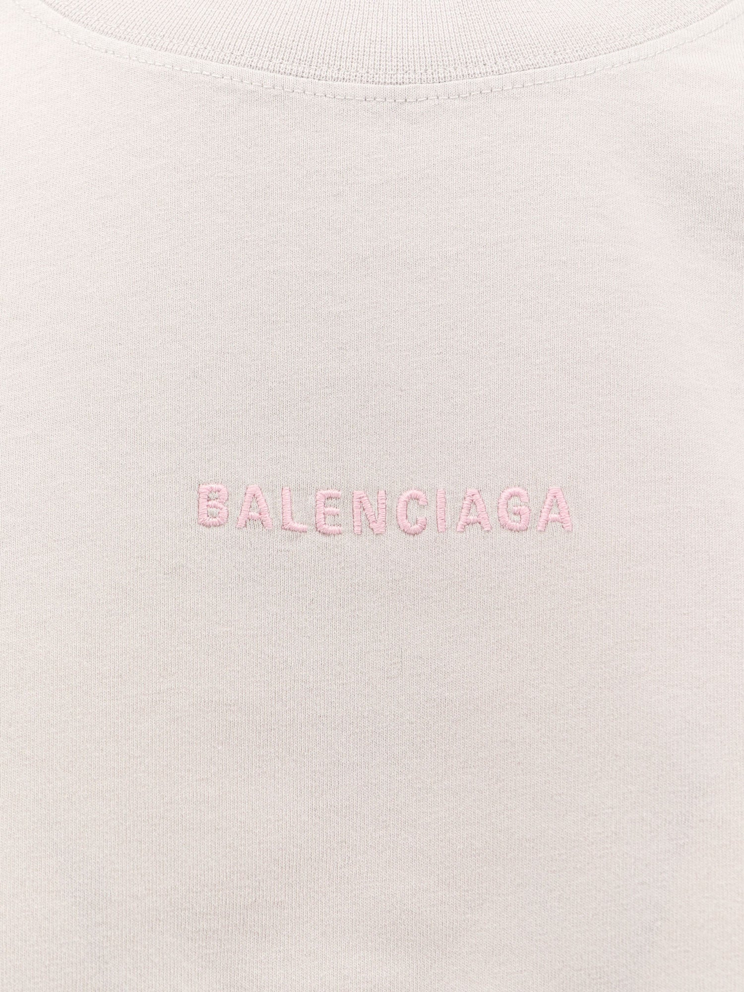 Balenciaga Grey Cotton T-Shirt