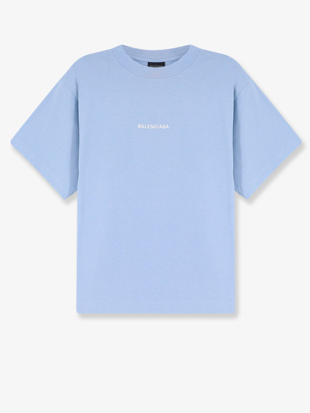 Balenciaga Blue Cotton T-Shirt
