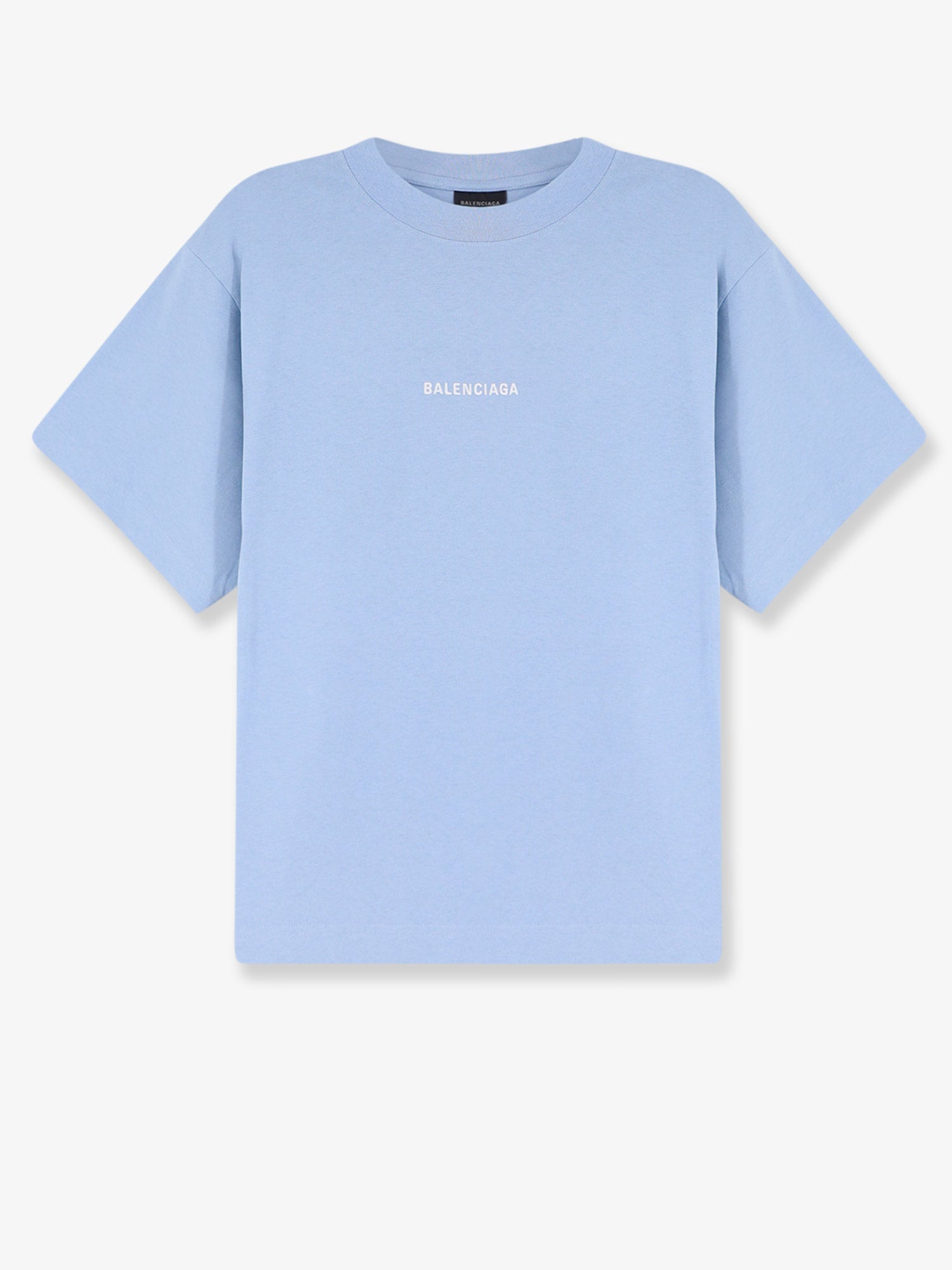 Balenciaga Blue Cotton T-Shirt