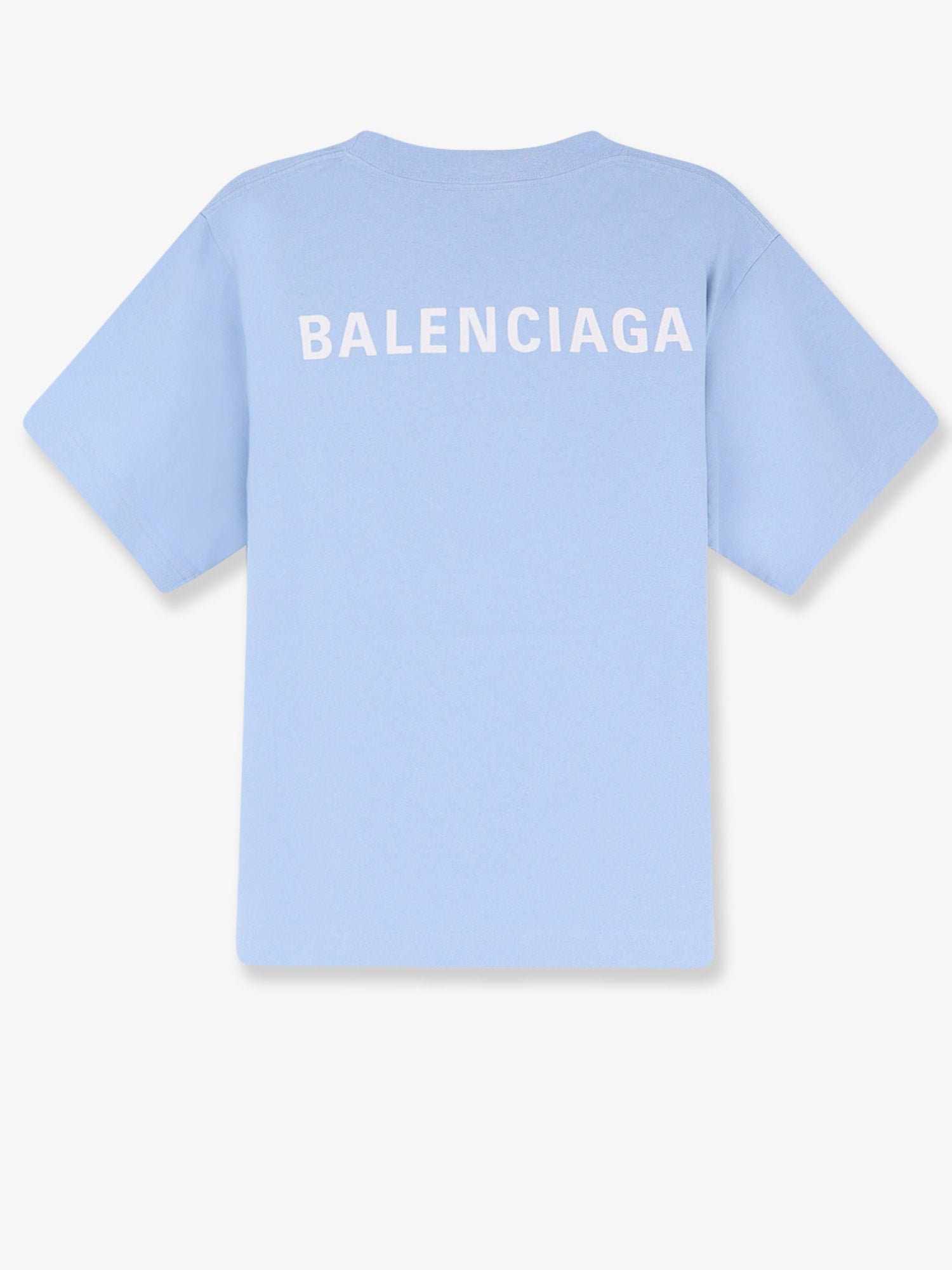 Balenciaga Blue Cotton T-Shirt