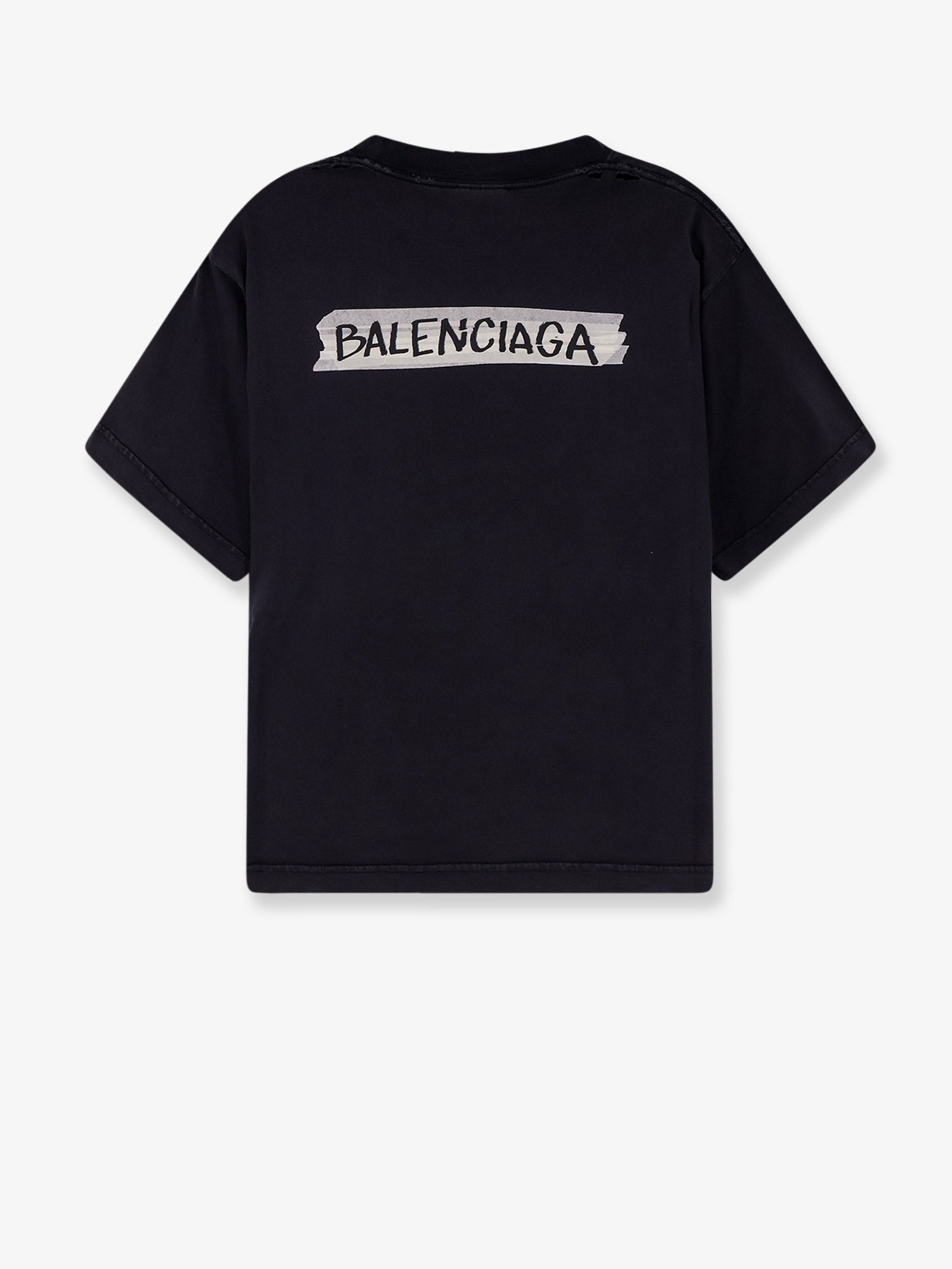 Balenciaga Used Effect Cotton T-Shirt