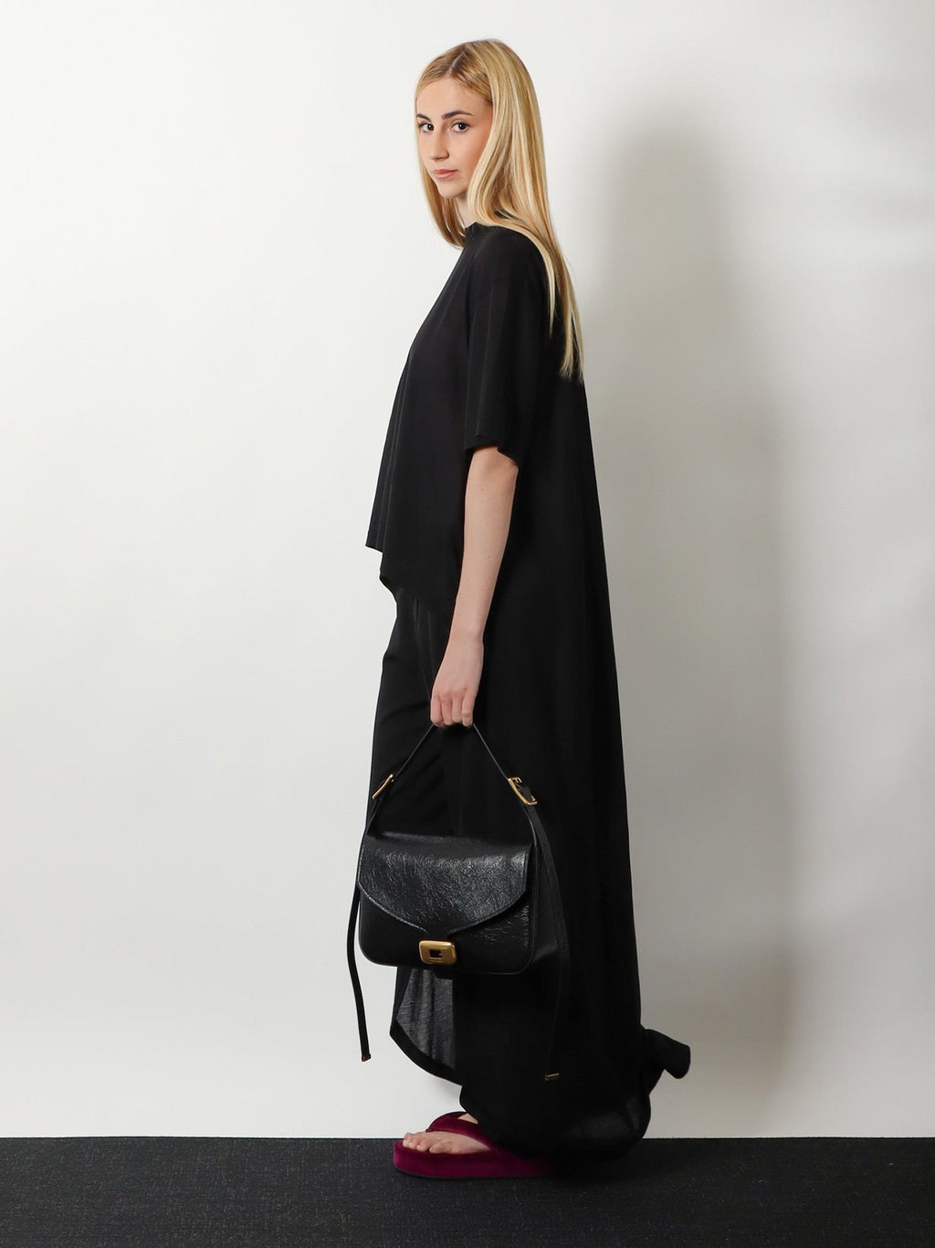 Balenciaga Black Clicca Arena Shoulder Bag