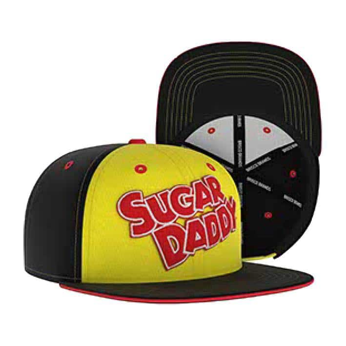 SUGAR DADDY Snapback Hat - Retro Trucker Candy Embroidered Skater Ball Cap🧢✨