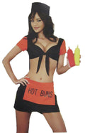 Elegant Moments Womens BBQ Barbeque Babe Hot Buns Adult Costume Large 10-14