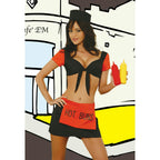 Elegant Moments Womens BBQ Barbeque Babe Hot Buns Adult Costume Large 10-14