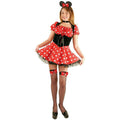 Charades Women's Little Miss Mouse Minnie Adult Costume Size Large 11-13