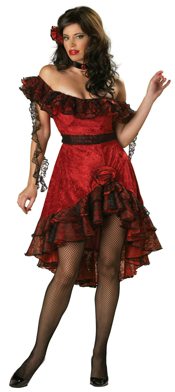 Incharacter Women's Super Deluxe Spicy Senorita Adult Costume Medium