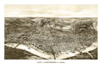Vintage Map of Cincinnati, Ohio 1900