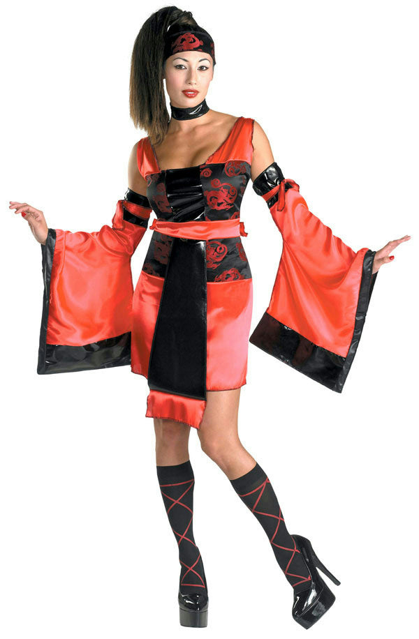 Disguise Women's Worldscape Samurai Adult Costume Size Small 6-8