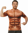 Muscle Printed T-Shirt Adult One Size Standard Up to a 42 Chest