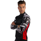 AC/DC Newsprint Lightweight Sun Sleeves