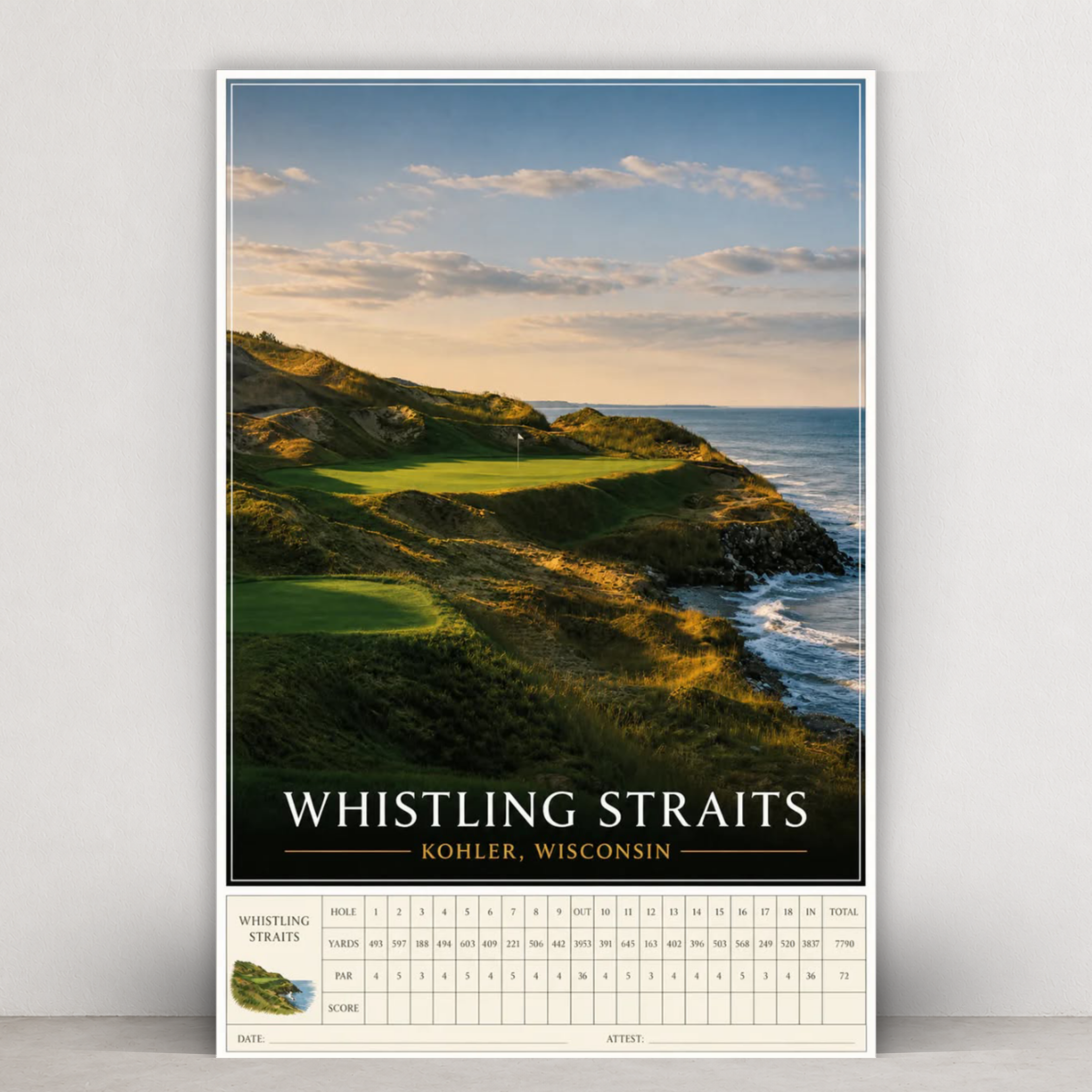 Whistling Straits  - Scorecard