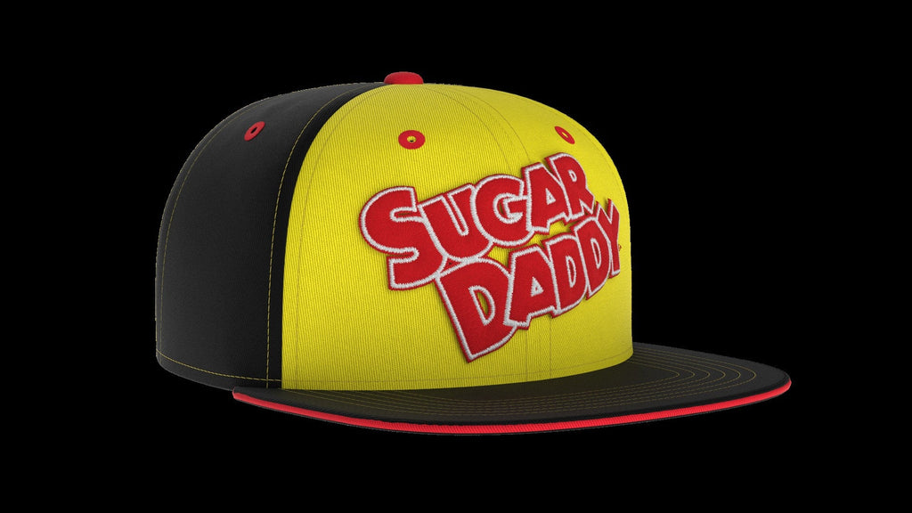 SUGAR DADDY Snapback Hat - Retro Trucker Candy Embroidered Skater Ball Cap🧢✨