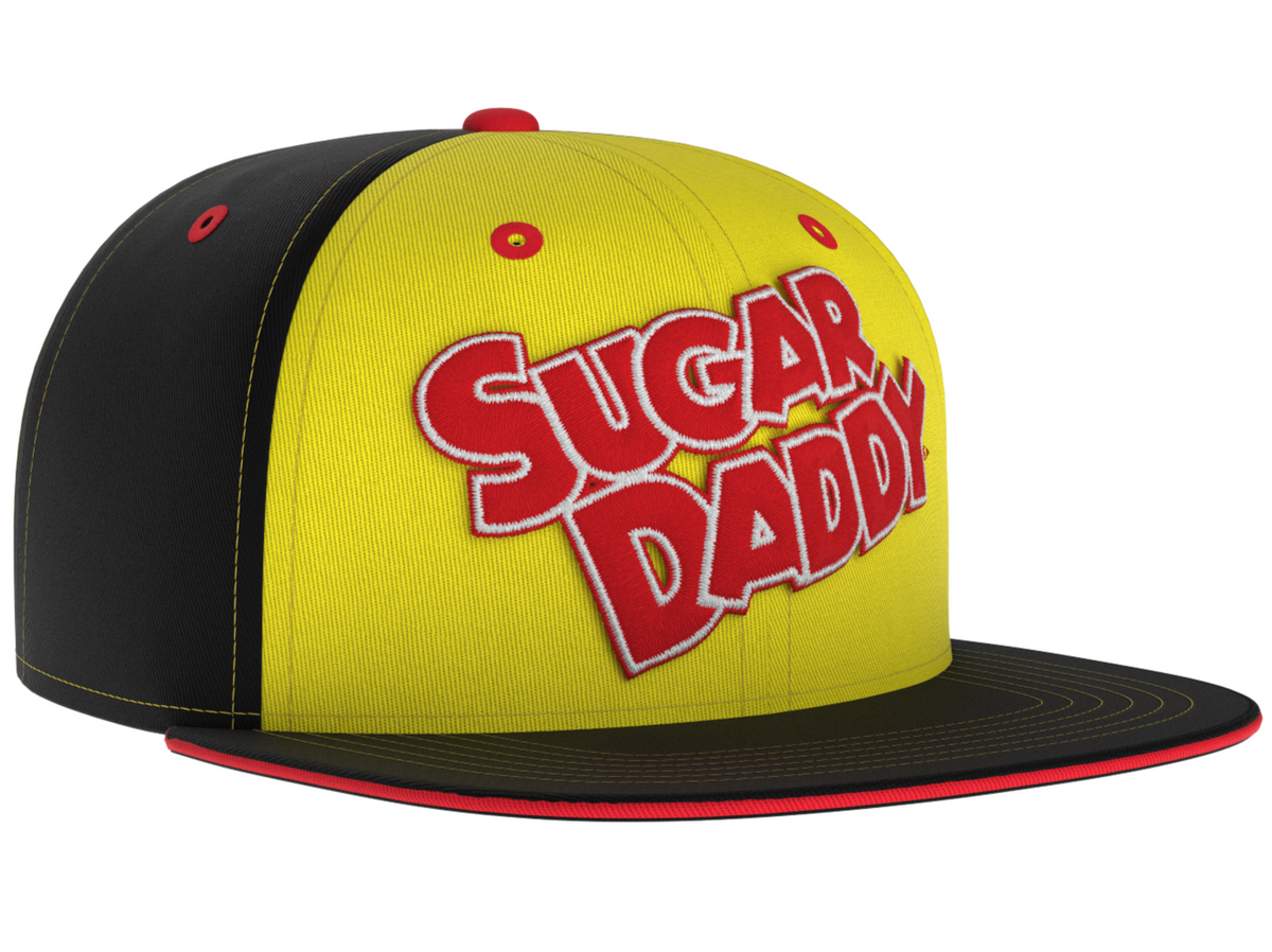 SUGAR DADDY Snapback Hat - Retro Trucker Candy Embroidered Skater Ball Cap🧢✨