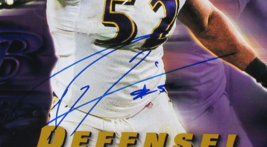 Ray Lewis HOF Autographed Ravens 11x14 Photo Framed 188988