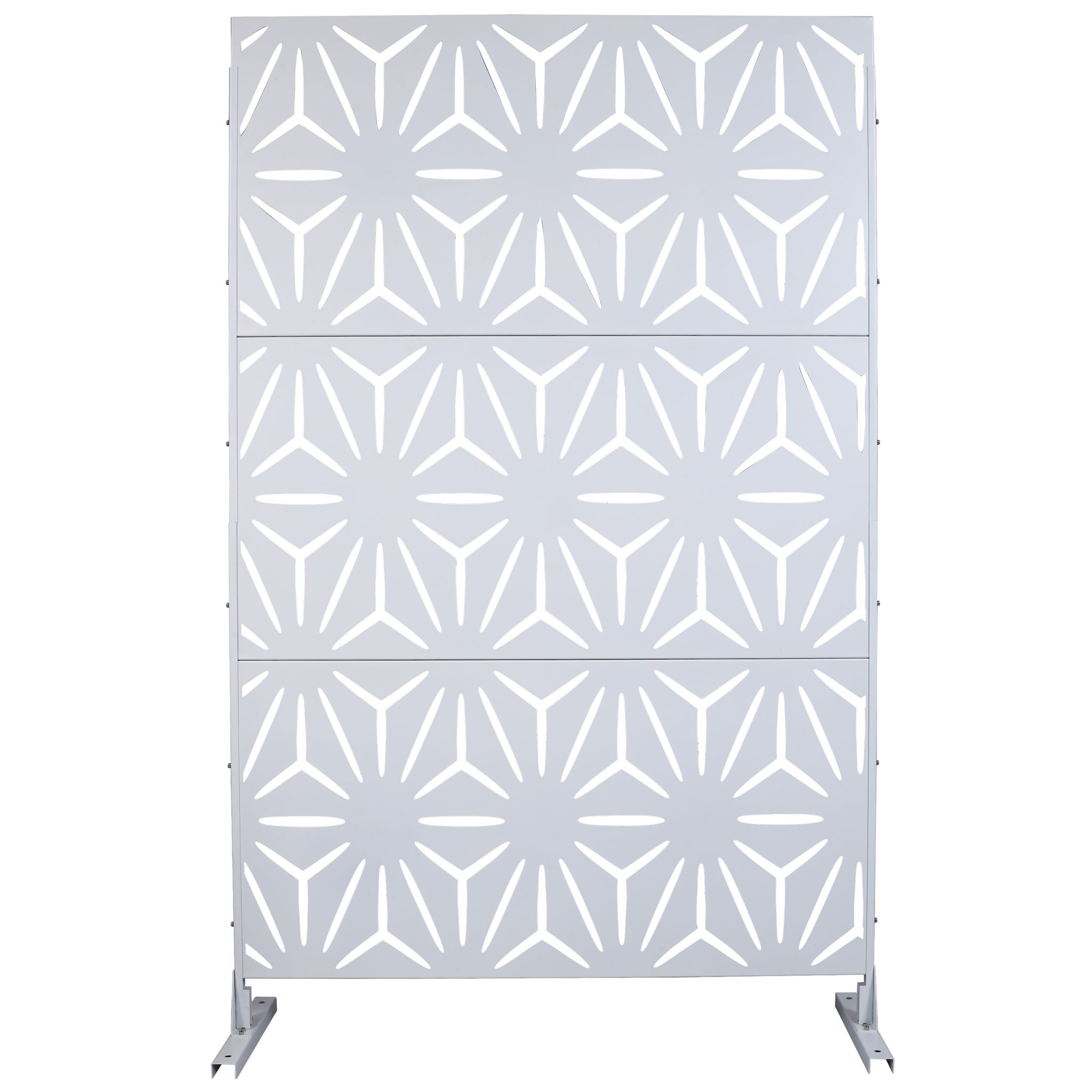 Outdoor & Indoor Metal Privacy Screen, Freestanding Decorative Panels