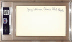 Jerry Wolman Autographed 3x5 Index Card Owner Philadelphia Eagles PSA/DNA 179086