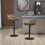 Modern Swivel Bar Stools Adjustable Counter Chairs