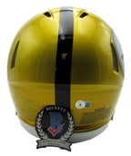 Troy Polamalu Signed  Steelers Full Size FLASH Authentic Helmet Beckett 164354