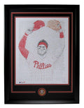 Bryce Harper Unsigned 16x20 Word Art Print Philadelphia Phillies Framed