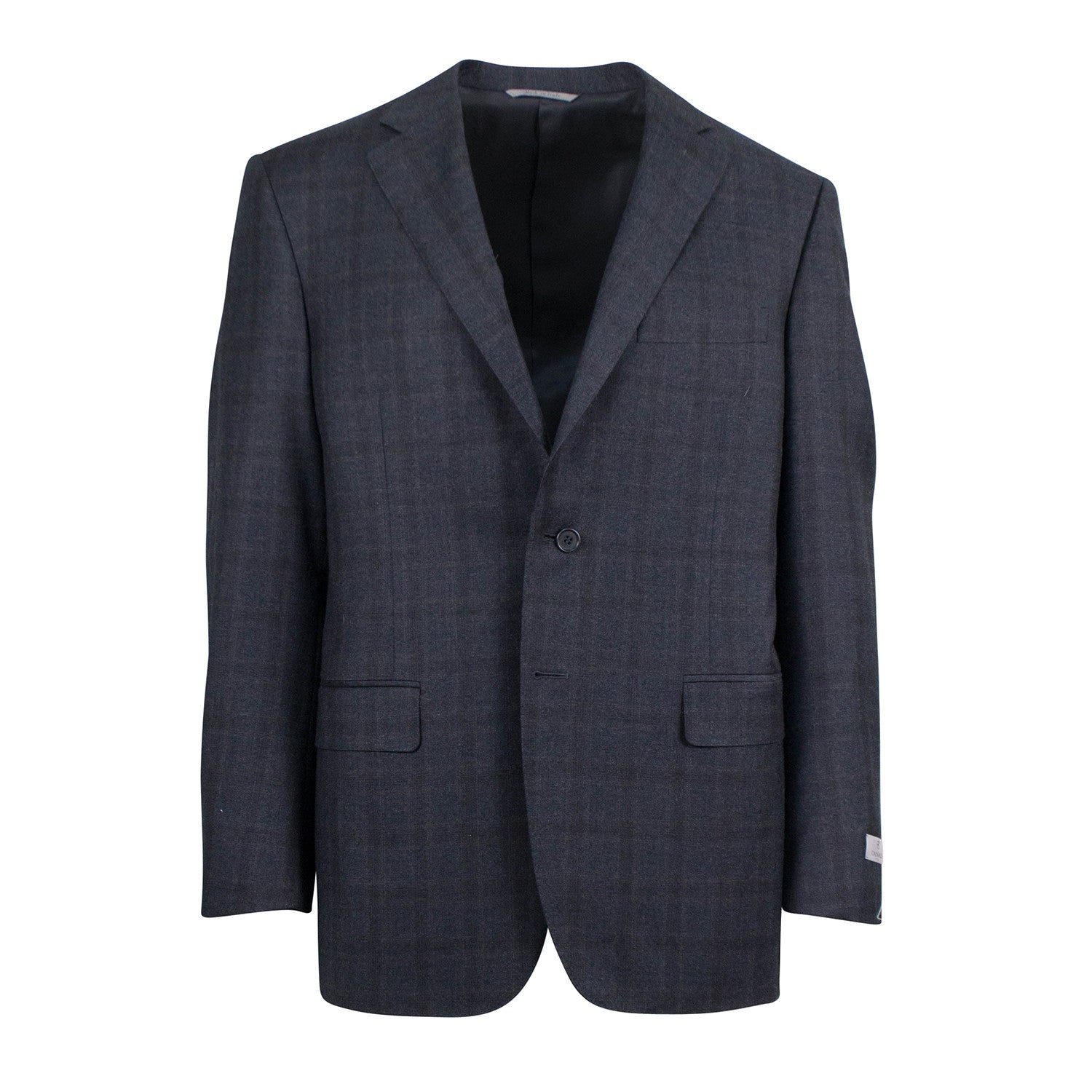 Windowpane Wool 2 Button Suit // Charcoal