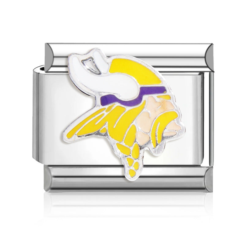 Football Team Logo Italian Charm Bracelet – Custom Gifts for Fans