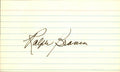 Ralph Branca Brooklyn Dodgers d.2016 Signed/Autographed 3x5 Index Card 162536