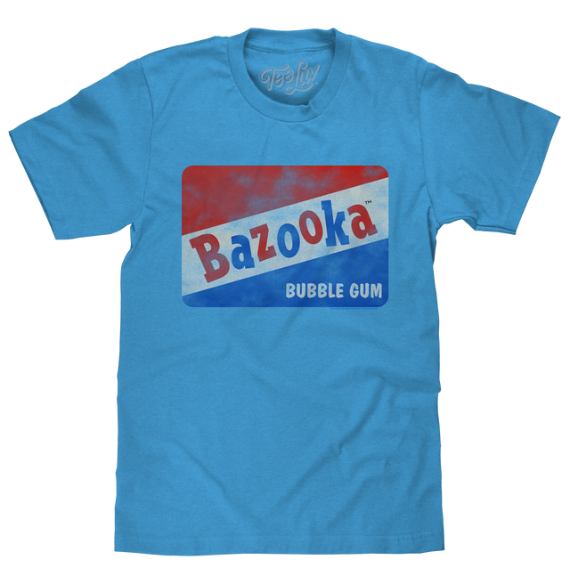Bazooka Bubble Gum T-Shirt - Blue