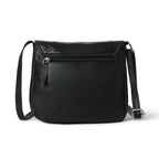 The Croco Satchel- Black