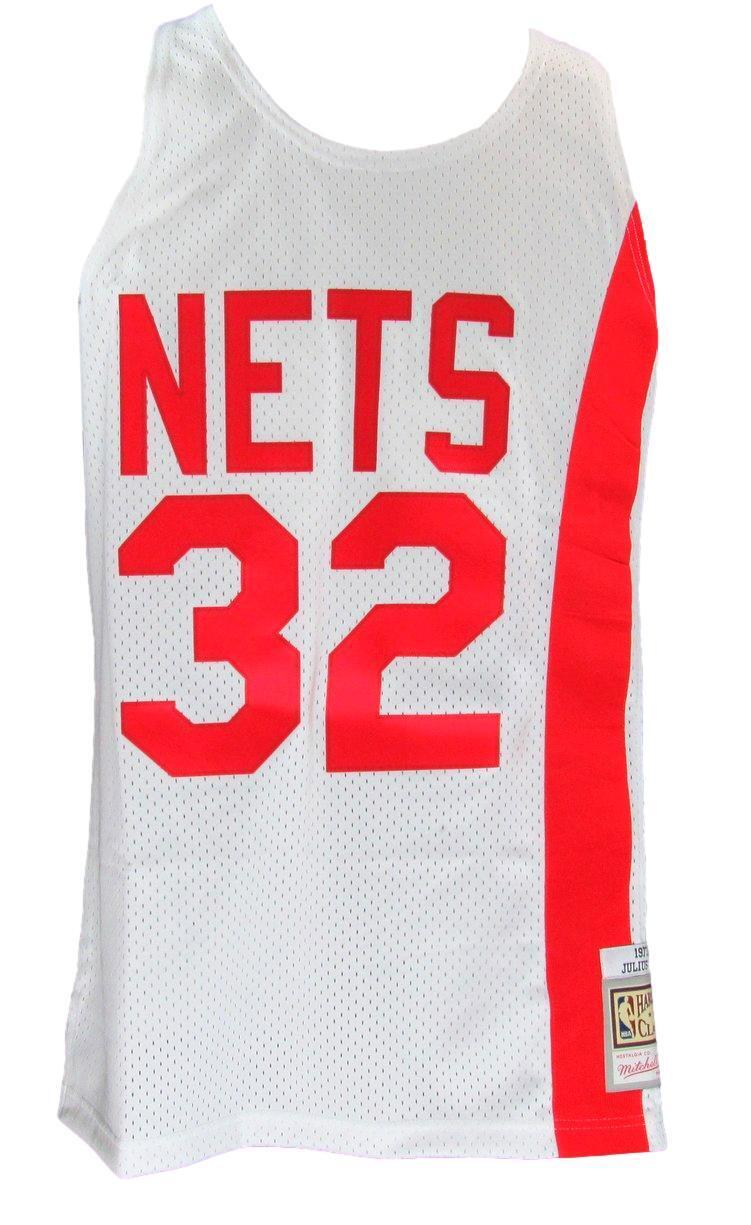 Julius Erving Autographed Mitchell & Ness HOF New Jersey Nets PSA/DNA 177090