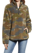 Thread & Supply Wubby Fleece Pullover in Camo Allover, Size Medium