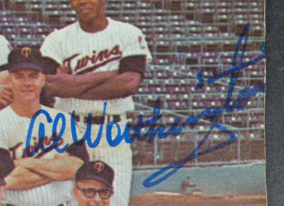 Vintage 1966 Twins Multi-Signed Photo/Program Jim Lemon/Al Worthington 177125
