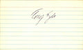 Tony Zale World Middleweight Boxer d.1997 Signed/Auto 3x5 Index Card 162719