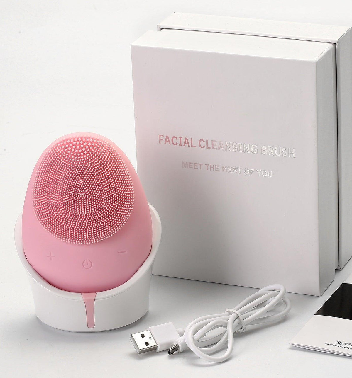 Mellow W-SONIC Silicone Facial Cleansing Brush