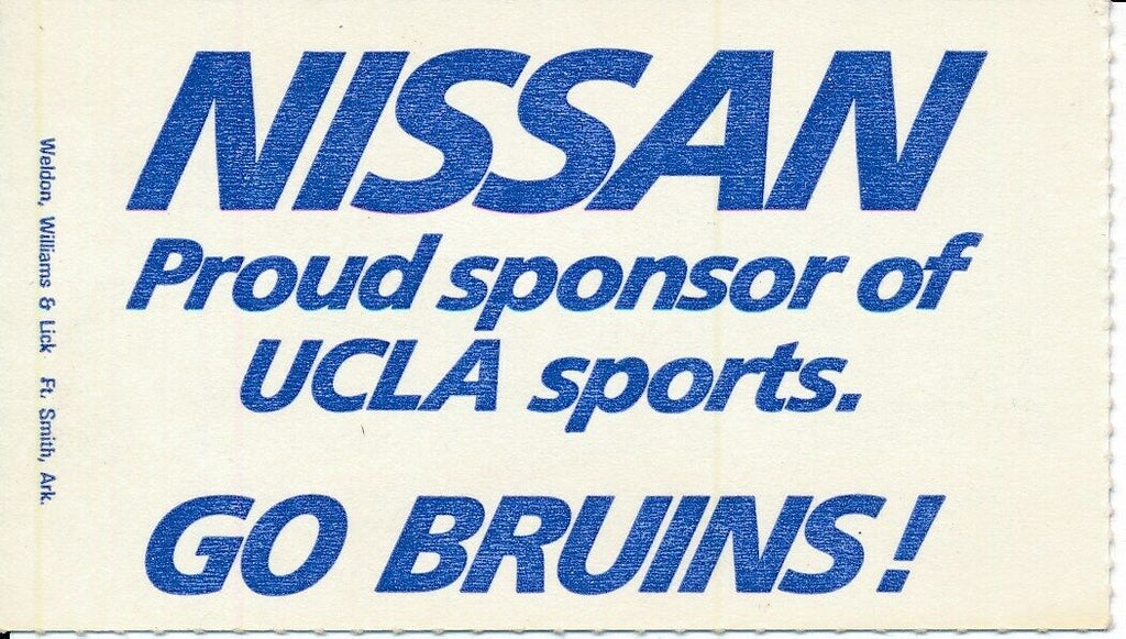 1986 UCLA Bruins vs. Washington State Football Game Ticket Stub 148638