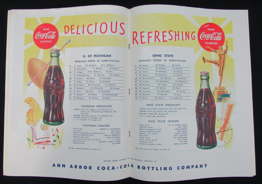 Vintage 11/21/1953 Michigan vs Ohio State Football Program - The Game 188734