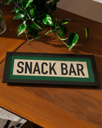 Framed Snack Bar Golf Art Scroll Print