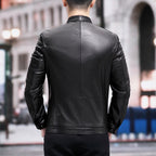 Racer Leather Jacket // Black // Style 2