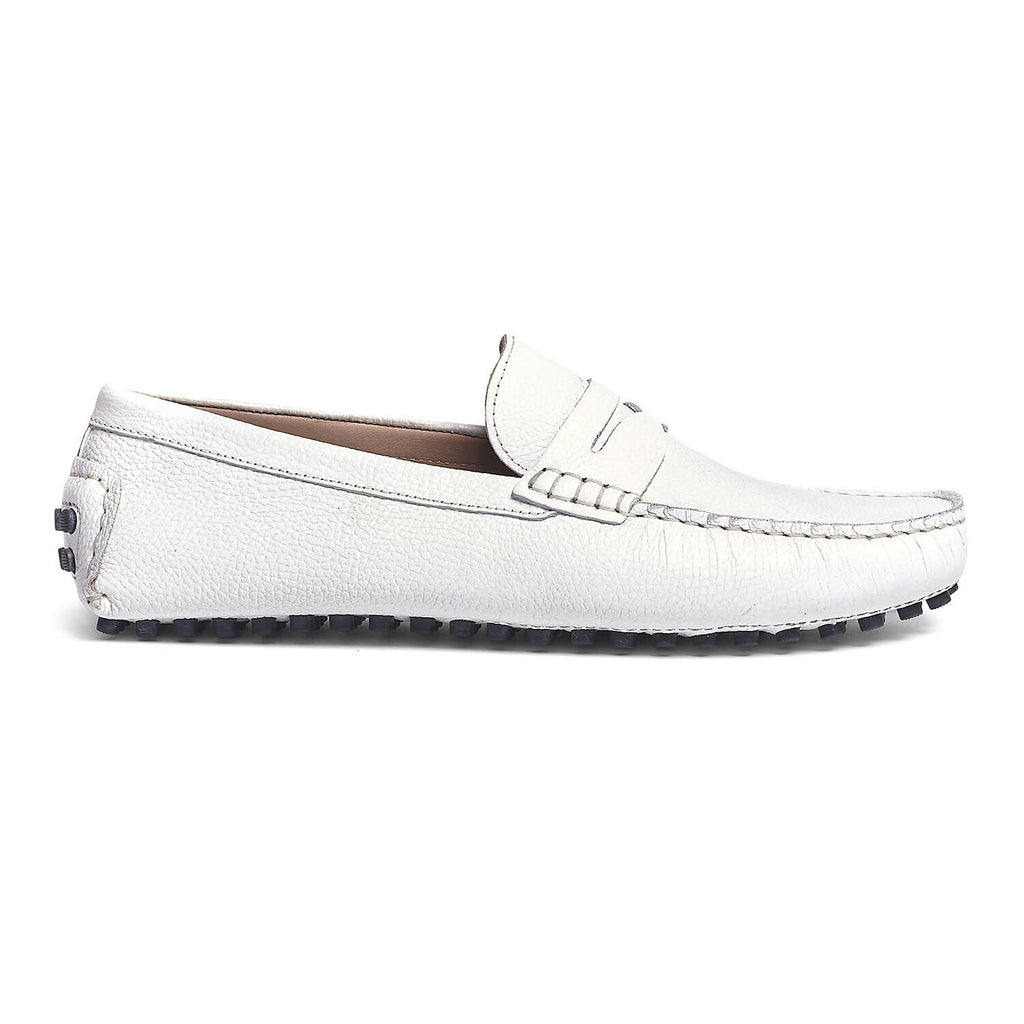 Ritchie Leather Driver // White