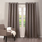Quincy Solid Blackout Curtain Set // 2 Piece Set