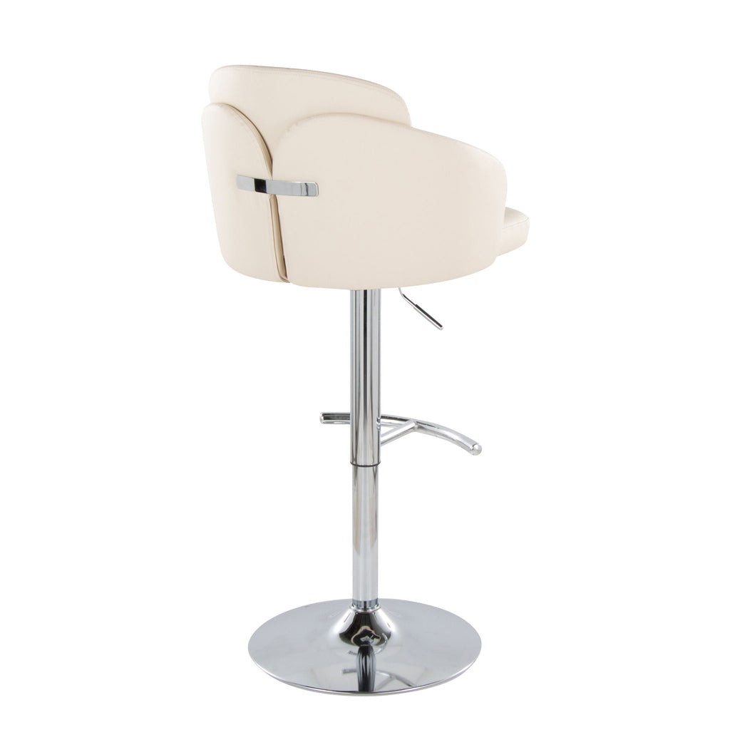 Dahlia - Contemporary Adjustable Barstool With Swivel (Set of 2)