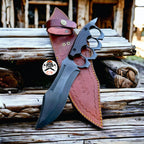 D2 Knuckle Knife with Full Tang build & Wenge Wood handle