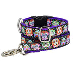 1″ XOLO – Sugar Skull Ribbon Dog Leash