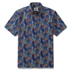 Men's Hawaiian Shirt Bead Pattern By Isoletto Design Cotton Button-down Short Sleeve Aloha Shirt